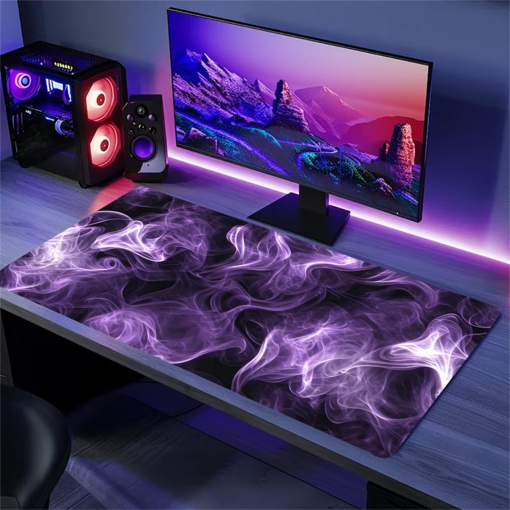 Tradescantia Purple - Mouse Pad Grande com Padrão Abstrato