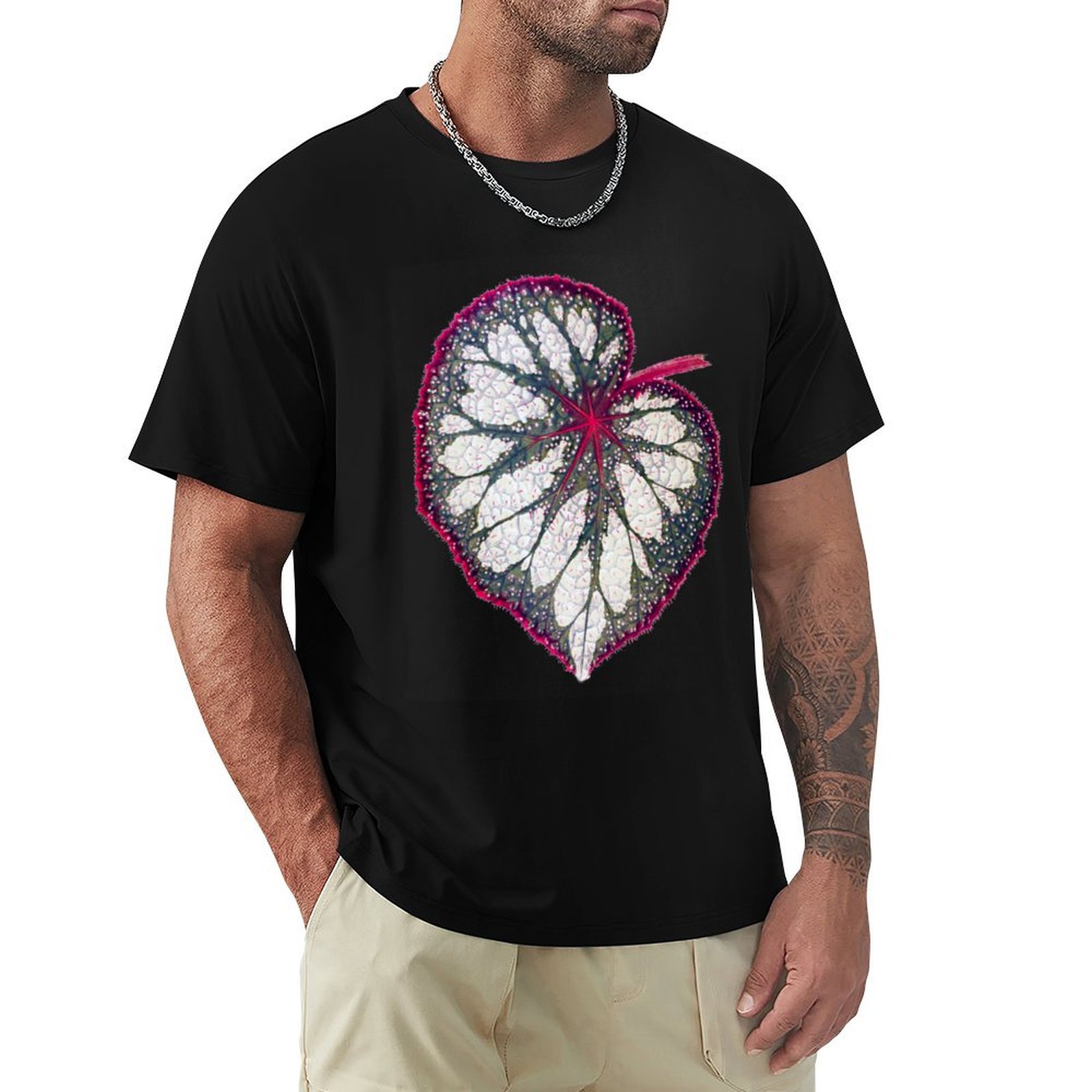 Begonia Rex - Camiseta Begonia rex casual básica de