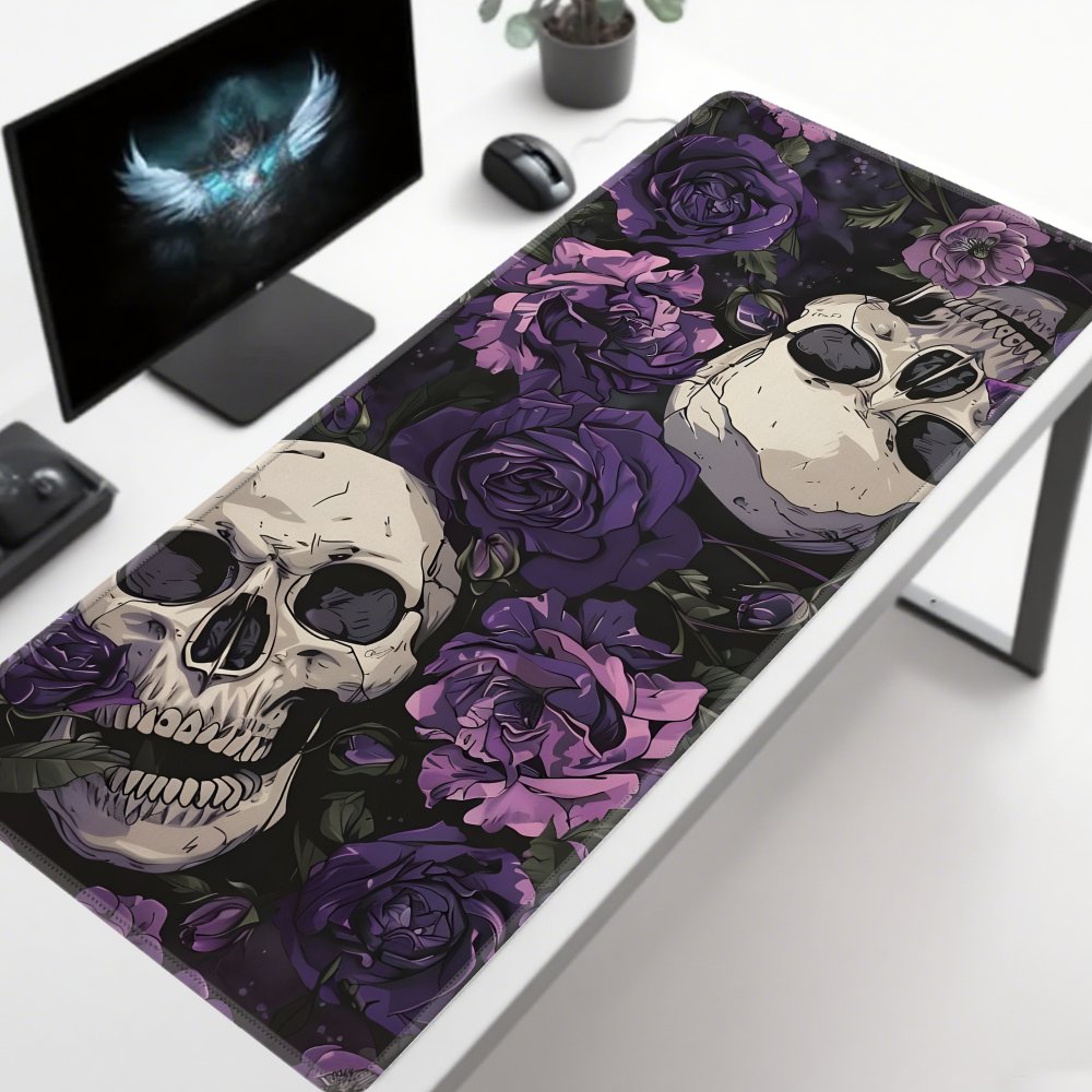 Tradescantia Purple - Mouse Pad com Design de Caveira