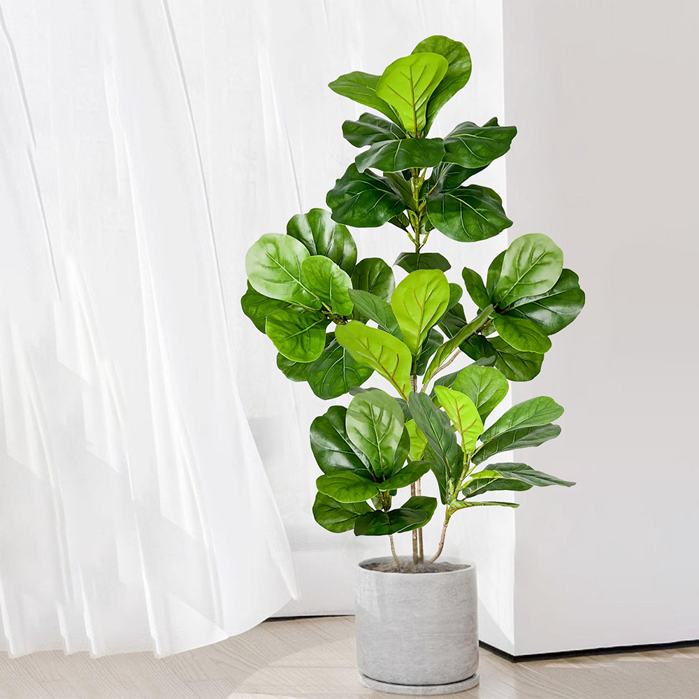 Plantas Artificiais Grandes de - Ficus Lyrata Tree avaliação e preço