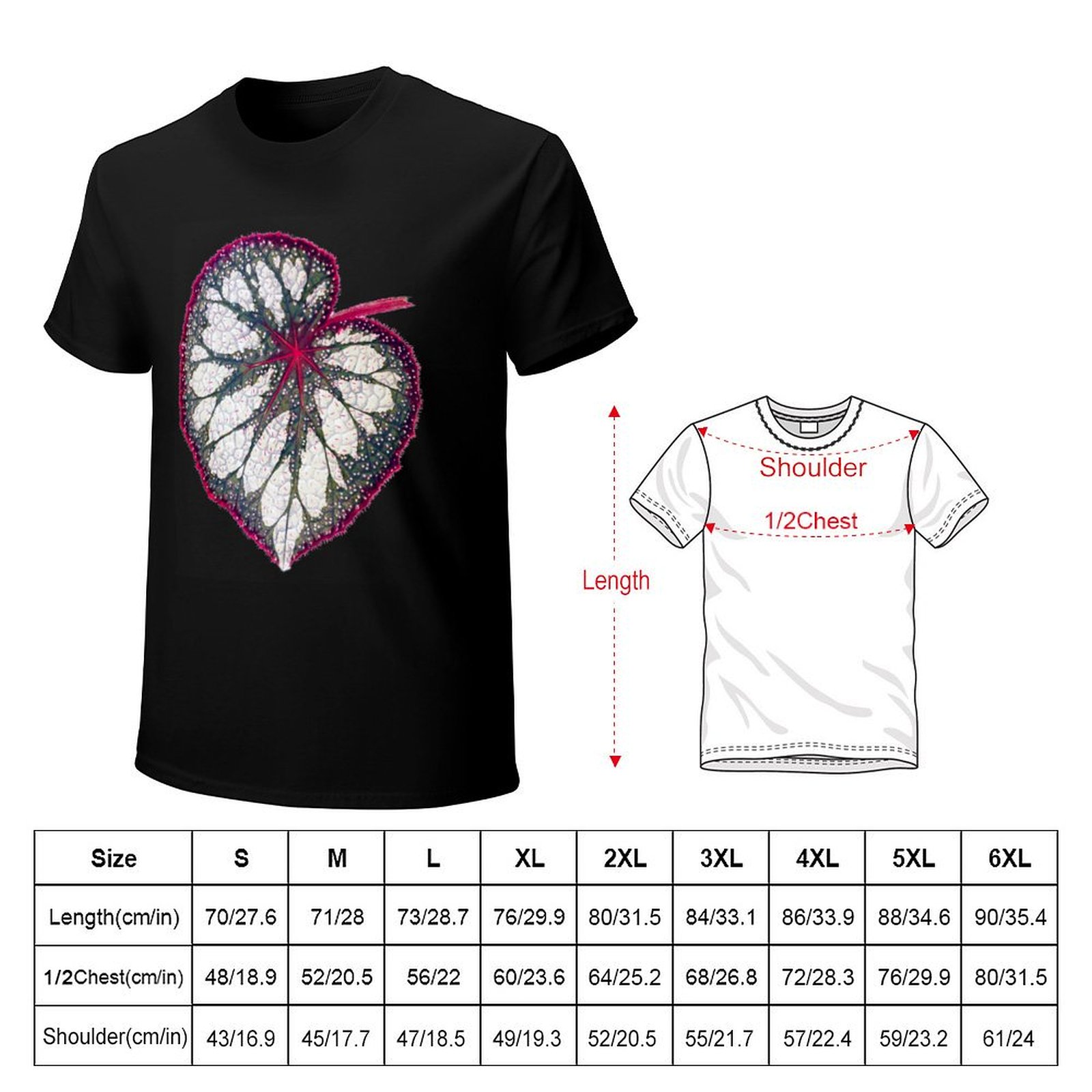 Camiseta Begonia rex casual bá - Begonia Rex avaliação e preço