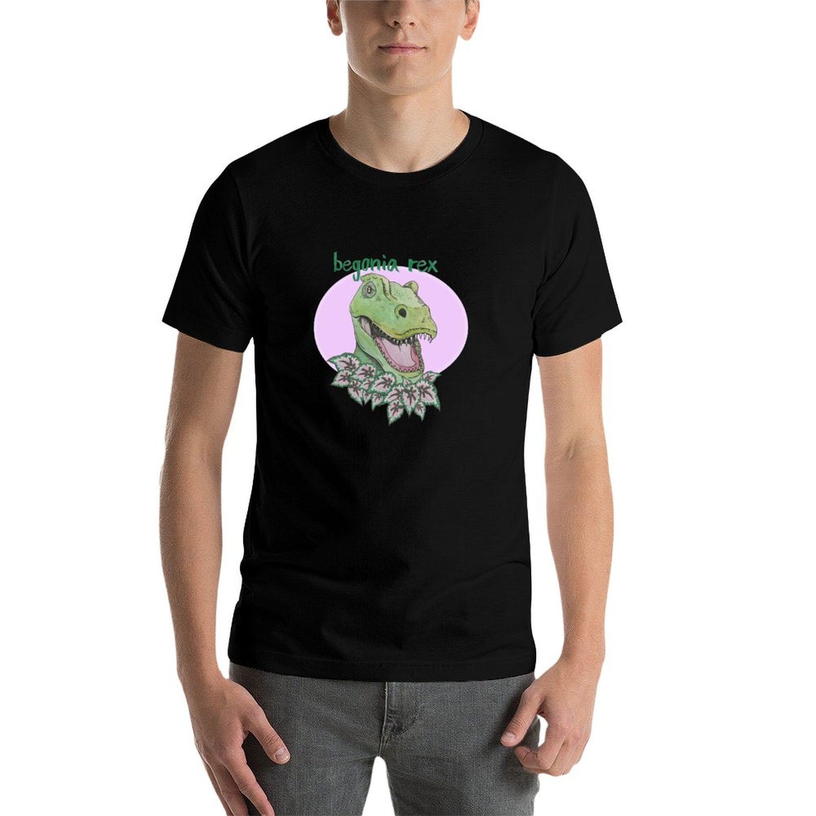 Camiseta T rex begonia (rosa)  - Begonia Rex avaliação e preço